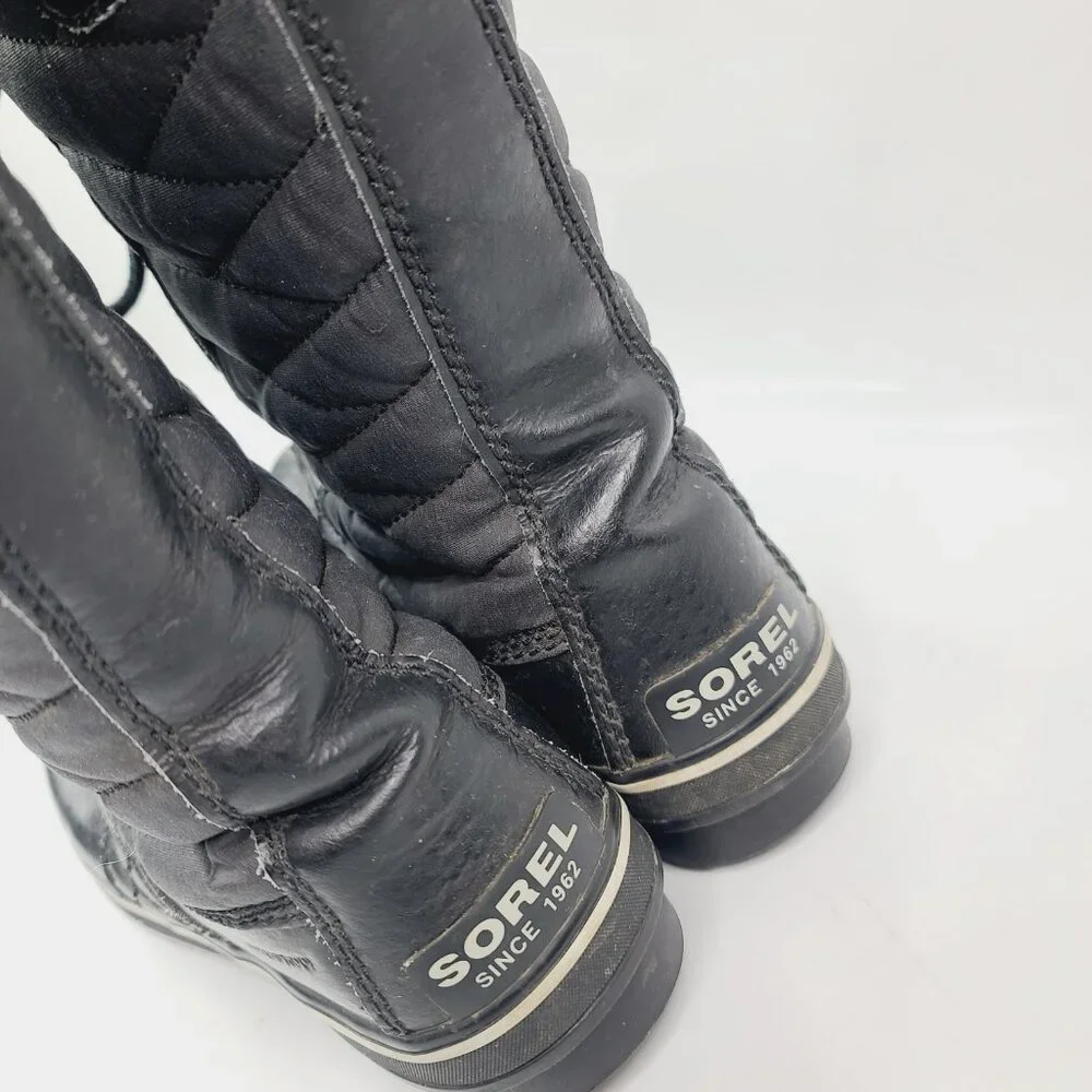 Sorel Women's Black Stone‎ Tofino II NL2332-010 Mid-Calf Snow Boots Size 9.5